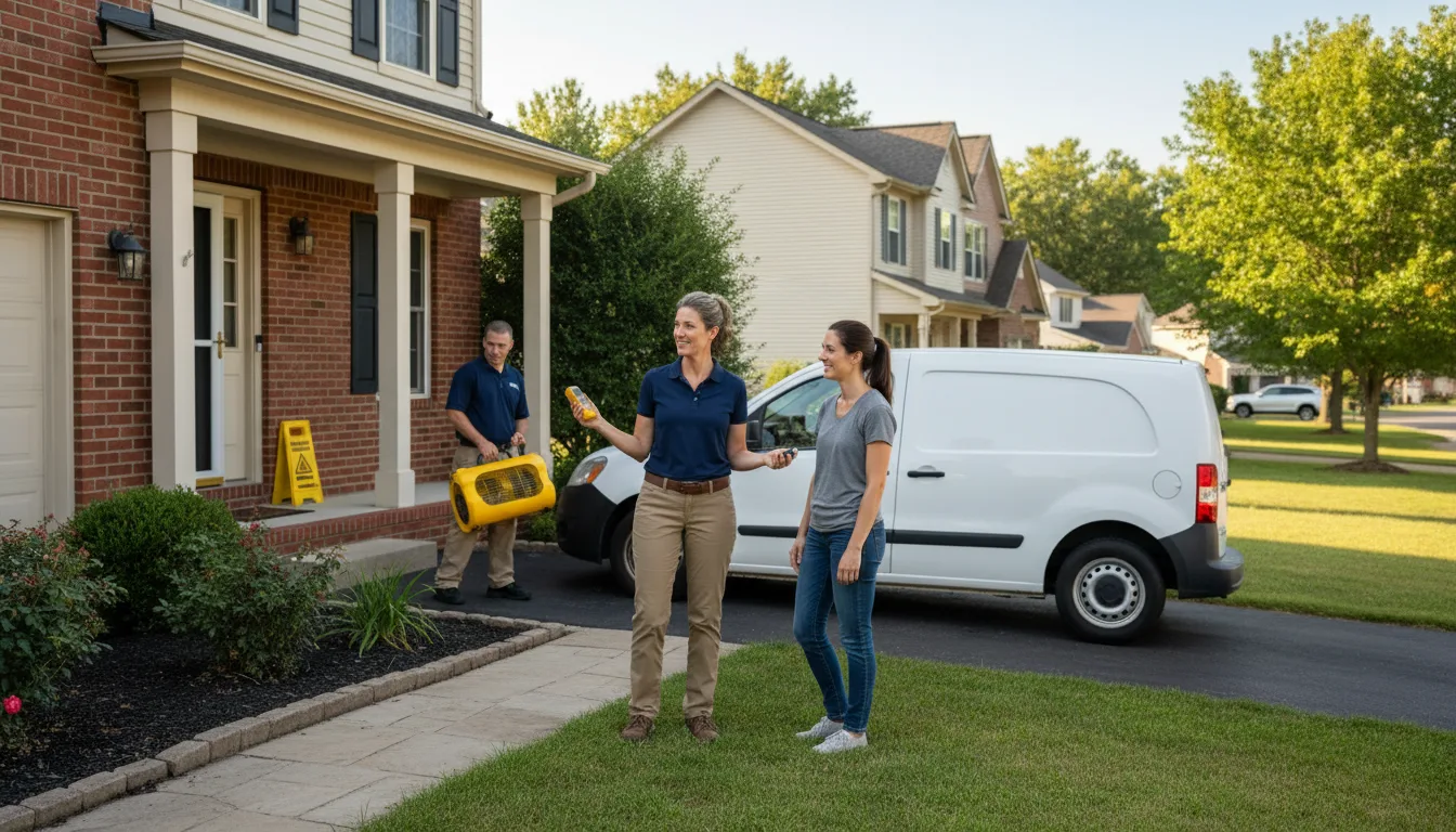 Residential water damage restoration in Sun City, AZ
